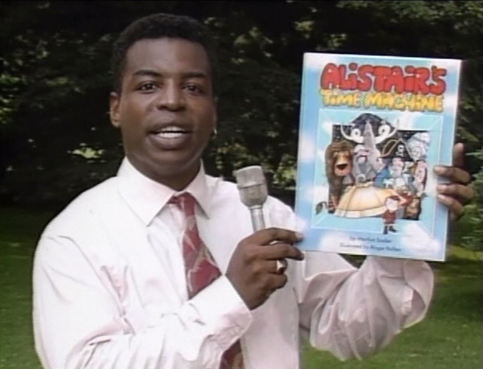 Levar Burton on an episode of Reading Rainbow